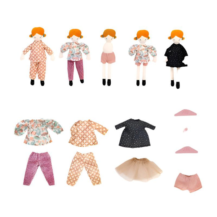 Suitcase - Blanche’s Wardrobe - Doll - Moulin Roty - Babies in Bloom