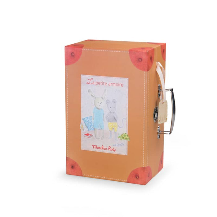 Suitcase - Rabbit & Mouse Wardrobe - Stuffed Toy - Moulin Roty - Babies in Bloom