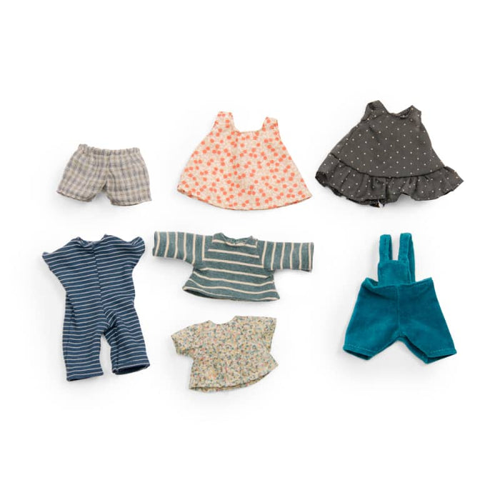 Suitcase - Rabbit & Mouse Wardrobe - Stuffed Toy - Moulin Roty - Babies in Bloom