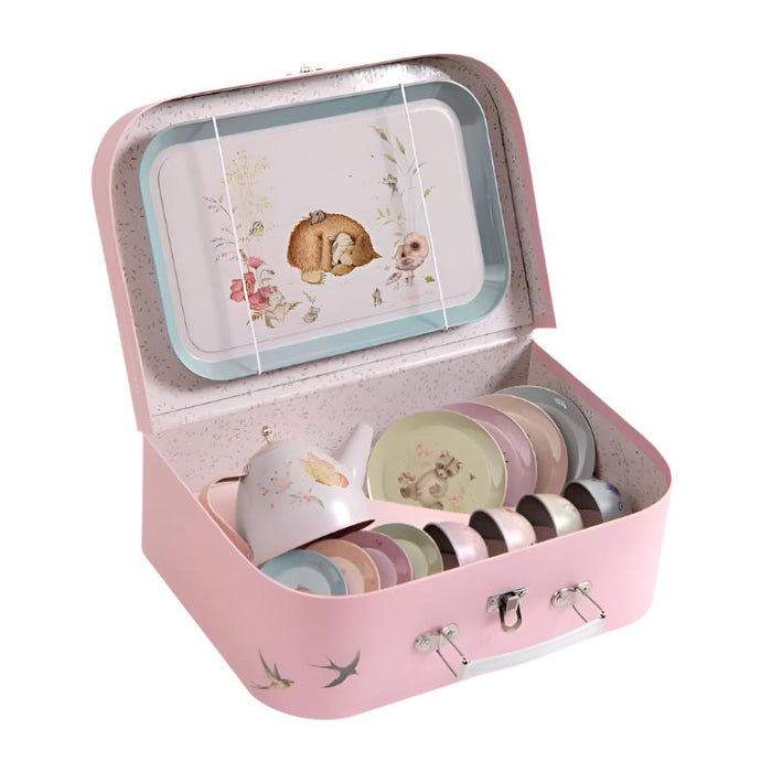 Suitcase - Tea Party Metal Set The Rosalies - Moulin Roty - Babies in Bloom