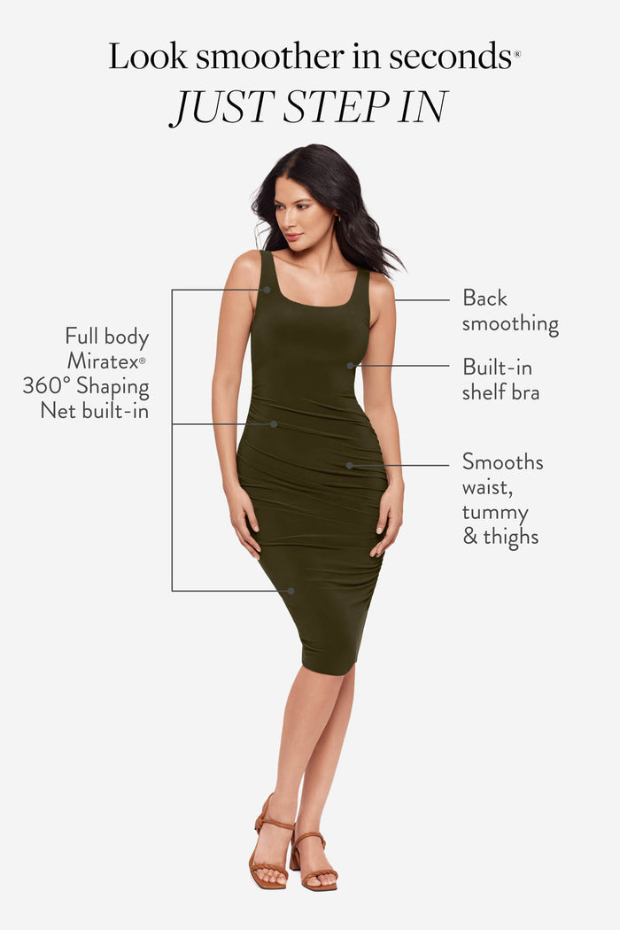 Suki Shaping Dress in Nori