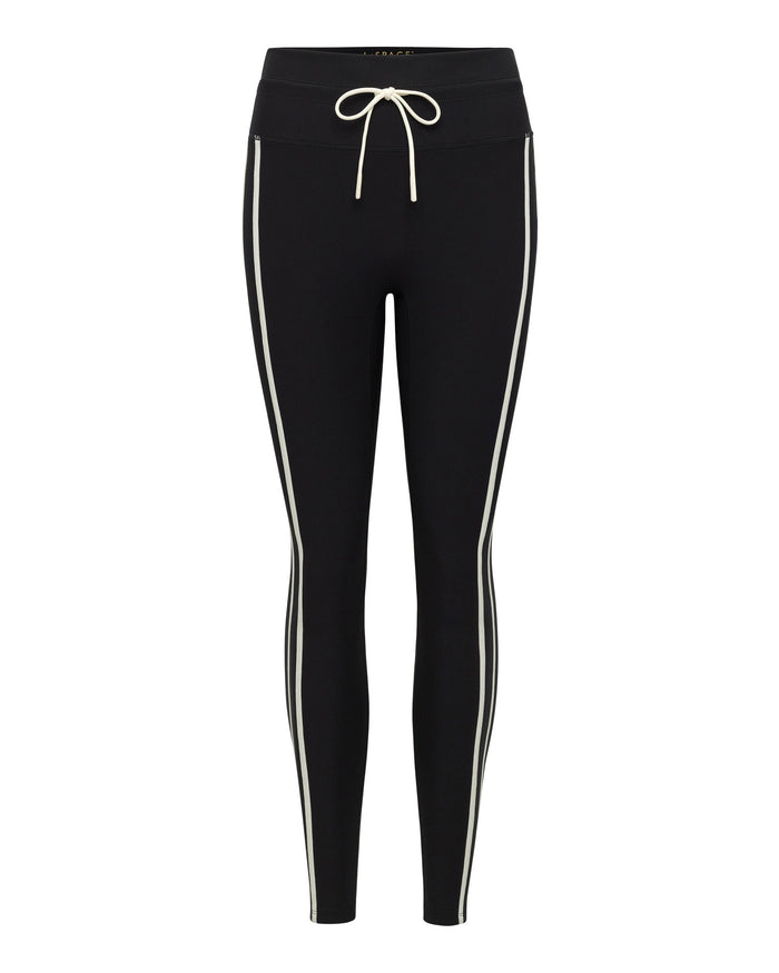 Off-model image of the Sutton Pant in black and cream against a white background.