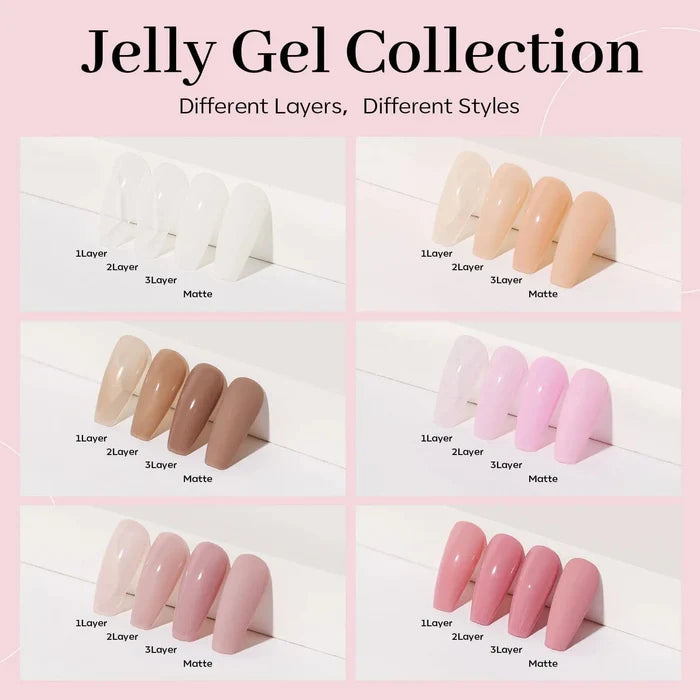 Swan Lake - 6 Shades Gel Nail Polish Set Gel Polish Set MODELONES #