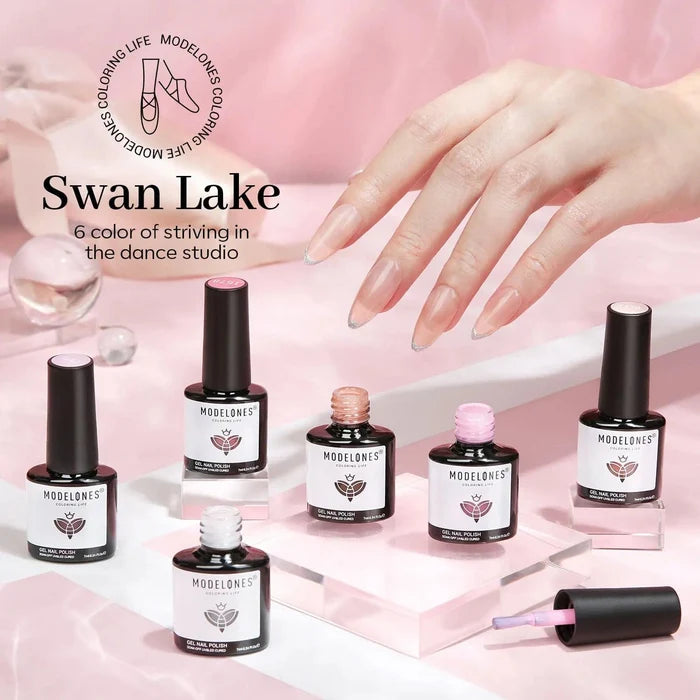 Swan Lake - 6 Shades Gel Nail Polish Set Gel Polish Set MODELONES #