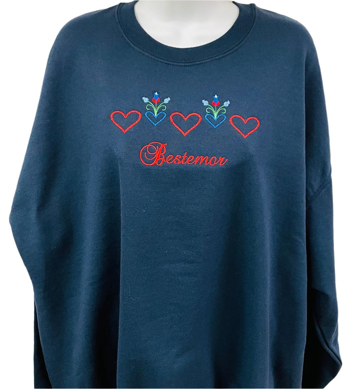 Sweatshirt - Bestemor Hearts
