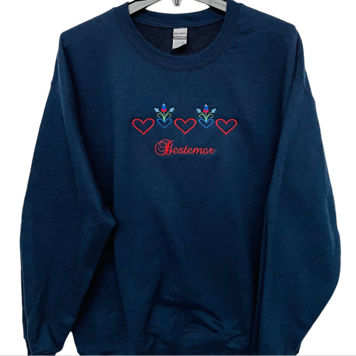 Sweatshirt - Bestemor Hearts