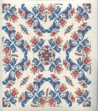 Swedish Dishcloth - Rosemaling