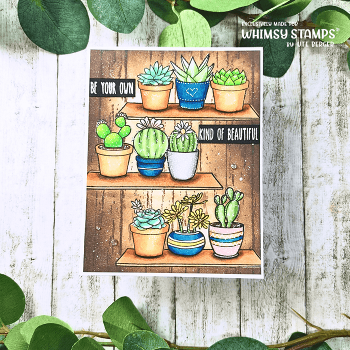 Sweet Succulents Clear Stamps - Whimsy Stamps
