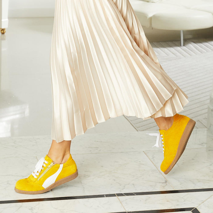 Swirl: Sunflower Suede Shoes Sole Bliss