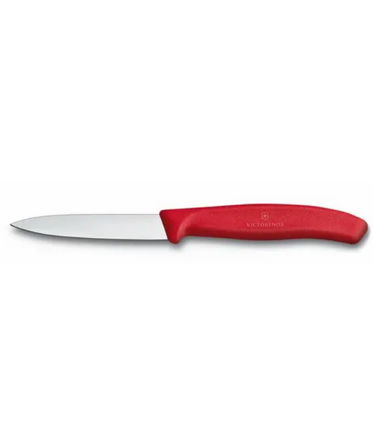 Swiss 3.25" Straight Paring Knife, RED