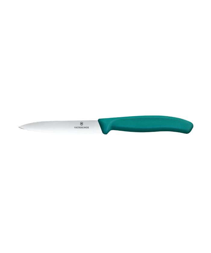 Swiss 4" Straight Paring Knife, TEAL