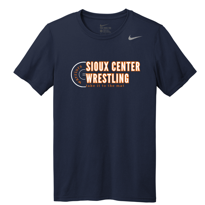 TAKE IT TO THE MAT TEAM NIKE RLEGEND SHORT SLEEVE TEE - NAVY DV7299