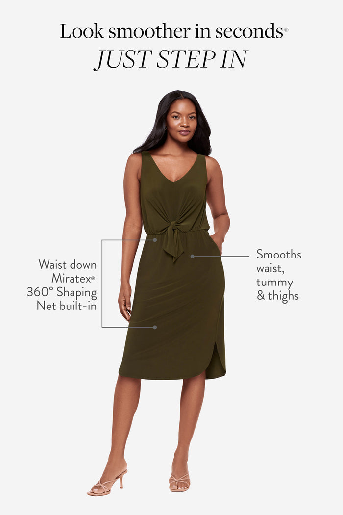 Tali Shaping Dress in Nori