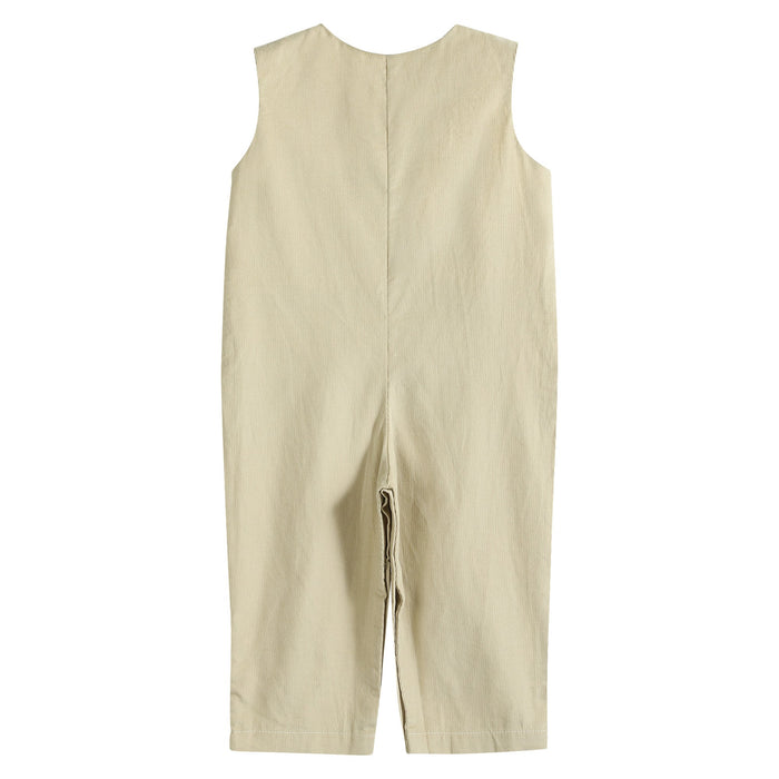 Tan Pumpkin Truck Overalls - Lil Cactus