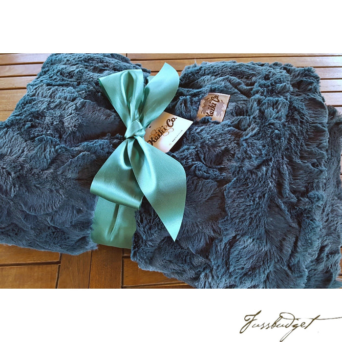 TEAL BELLA COUTURE THROW-Fussbudget.com