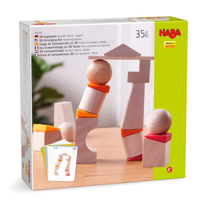 Teetering Towers Wooden Blocks - Babies in Bloom