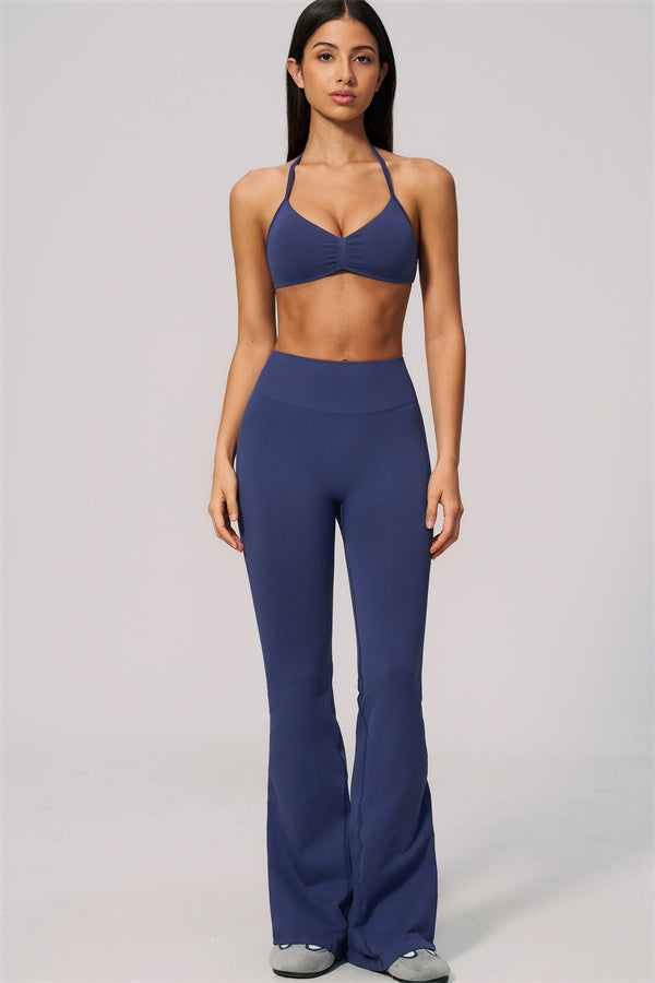 The Velvetine Sports Bra Flared Leggings 2-Piece Set