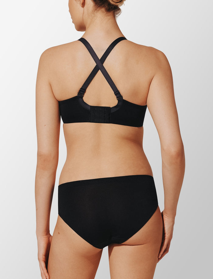 Thermoregulating TempSync™ T-Shirt Bra, Black - Thirdlove - 37.5® Nylon/Nylon/Spandex,modelMMM