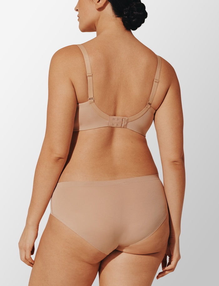 Thermoregulating TempSync™ Wireless Bra, Taupe - Thirdlove - 83% 37.5® nylon/12% spandex/5% nylon,modelH