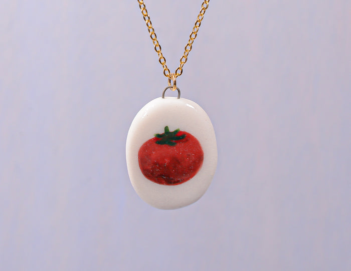 Tomato Portrait Necklace