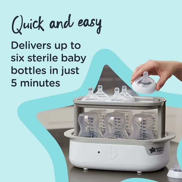 Tommee Tippee Super Steam Steriliser - White - ebebek - Black Friday