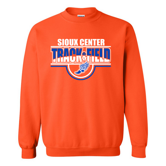 TRACK SHOE WINGS GILDAN CREW SWEATSHIRT