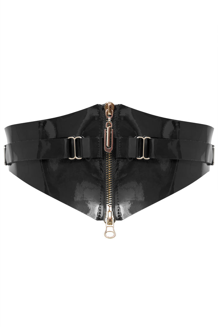 Trier Black corset belt by Secret Room