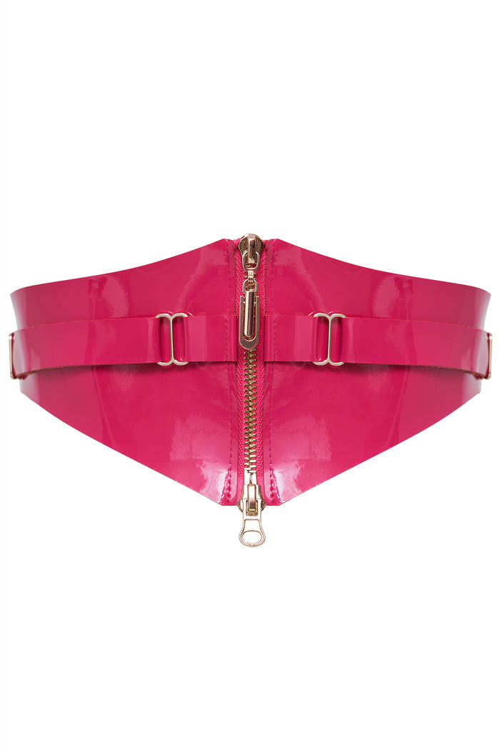 Trier Fuchsia corset belt by Secret Room