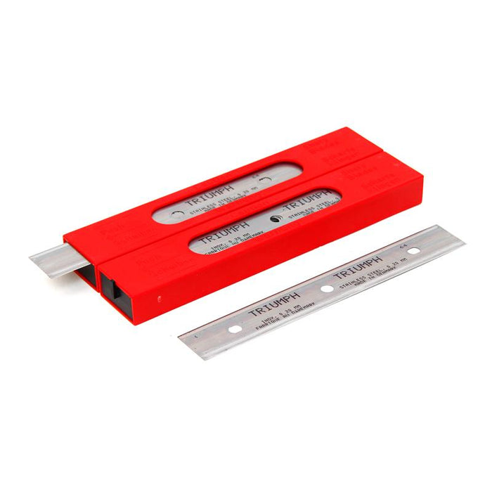 Triumph 6in/15cm 0.20mm Stainless Steel Blades-25 Pack Red Box - Windows101