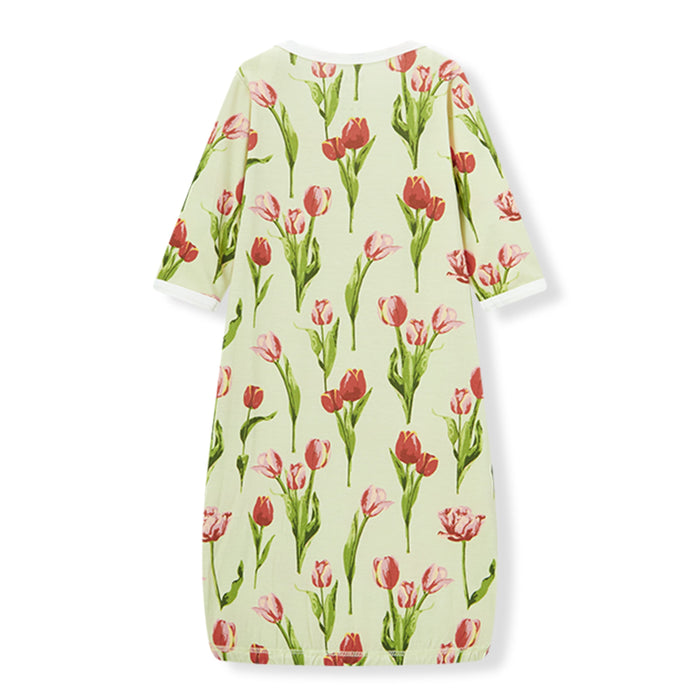 Tulip Luxe Stretch Newborn Gown & Hat Set