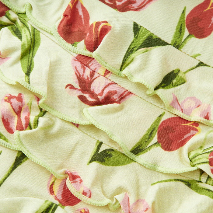Tulip Luxe Stretch Ruffle Footed Romper - Babies in Bloom