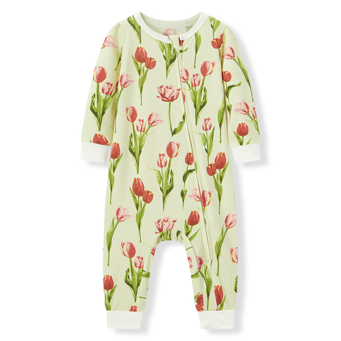 Tulip Luxe Stretch Zipper Pajama - Babies in Bloom