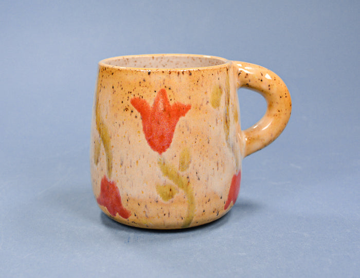 Tulips on Yellow Background Mug