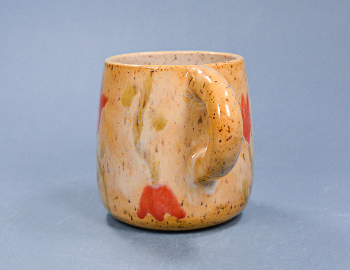 Tulips on Yellow Background Mug