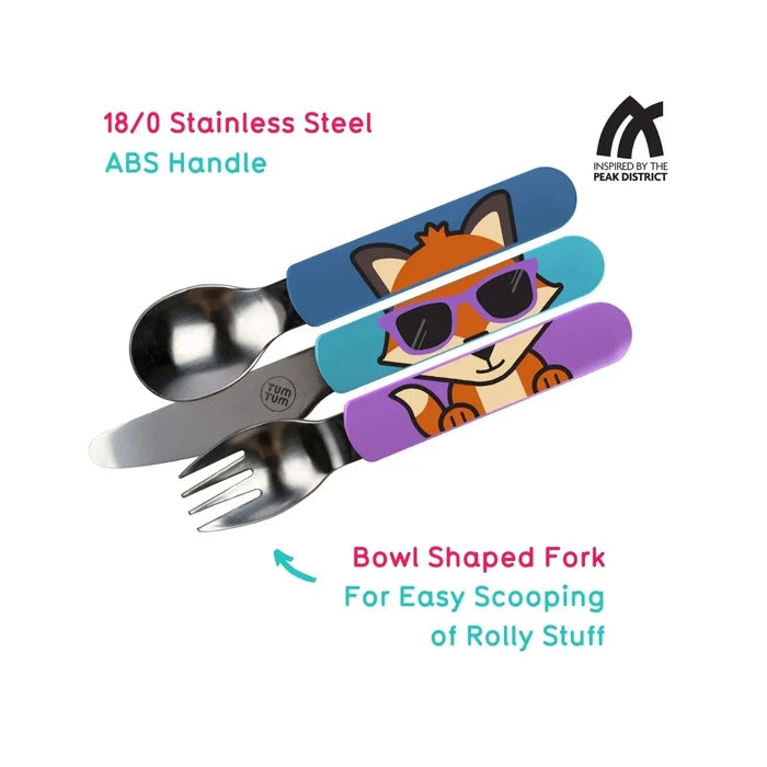 TUM TUM Travel Cutlery Set with Case - Felicity Fox - ebebek - Black Friday