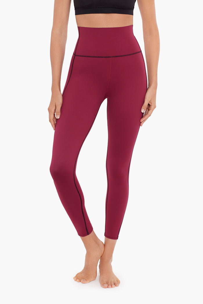 Tummy Control Performance Leggings in Rhododendron