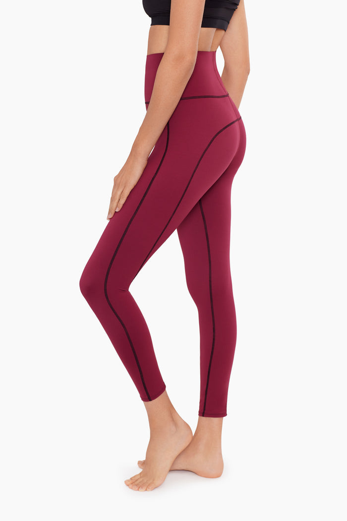 Tummy Control Performance Leggings in Rhododendron