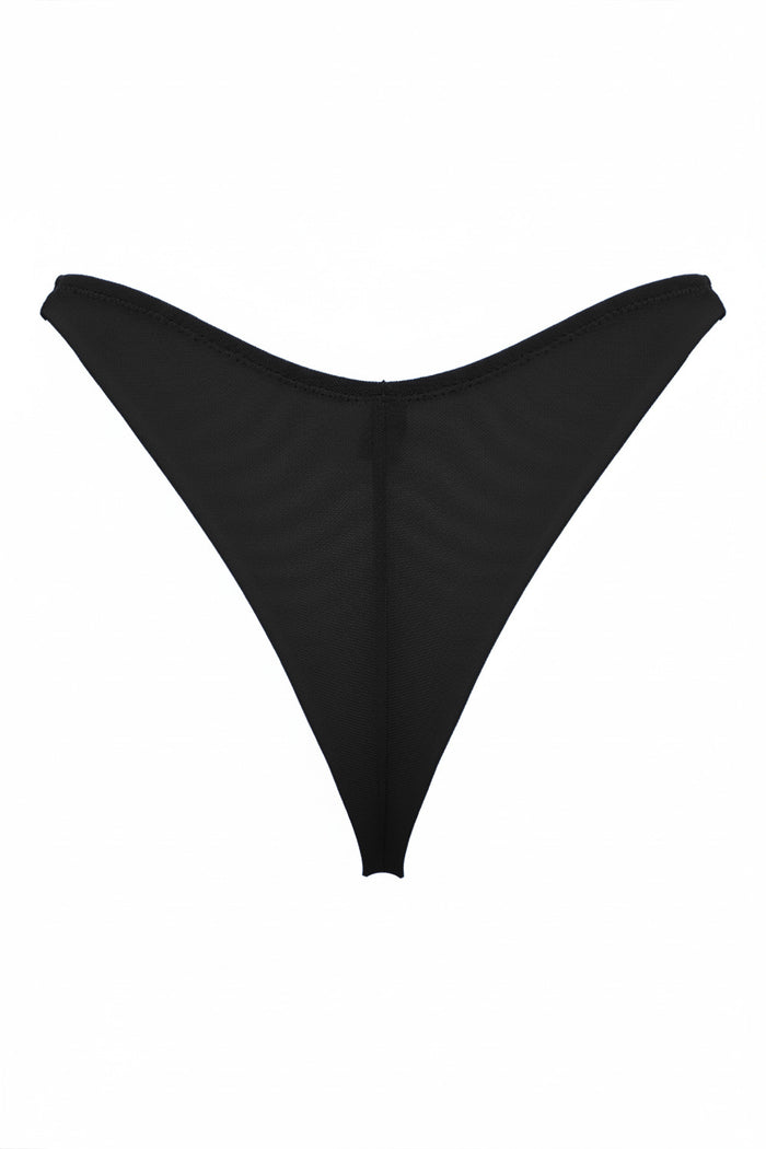 Understar black braziliana thongs