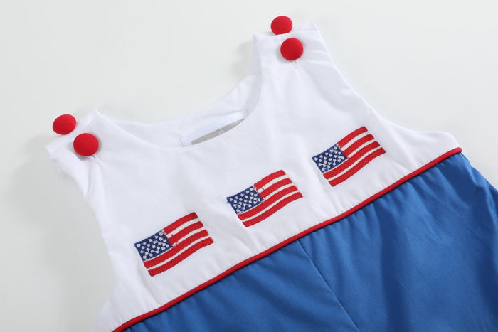 USA Flag Shortalls - Lil Cactus