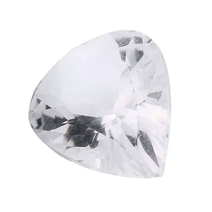 USA, Natural Genuine Arkansas Ice Quartz, White Clear Crystal Quartz, 9x6 to 13x9 Pear, VVS, Loose Stone, Mined and Cut in USA
