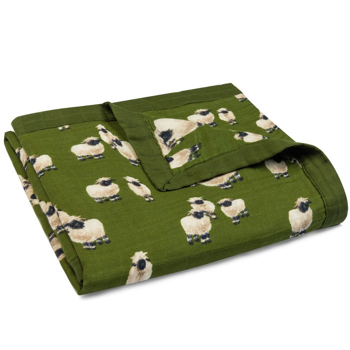 Valais Sheep Big Lovey Three-Layer Muslin Blanket - Babies in Bloom