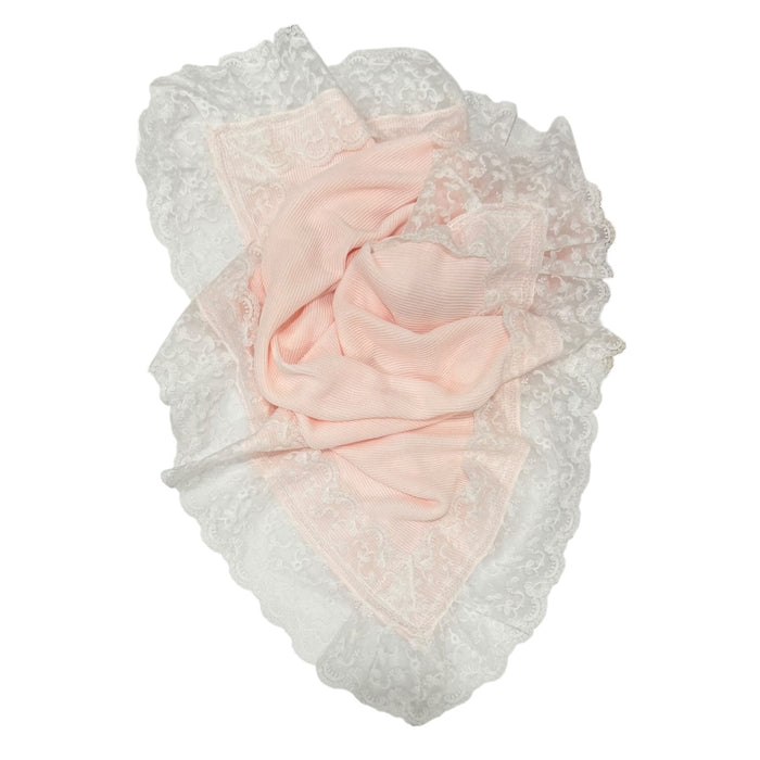 Valeria Baby Pink Knitted Blanket