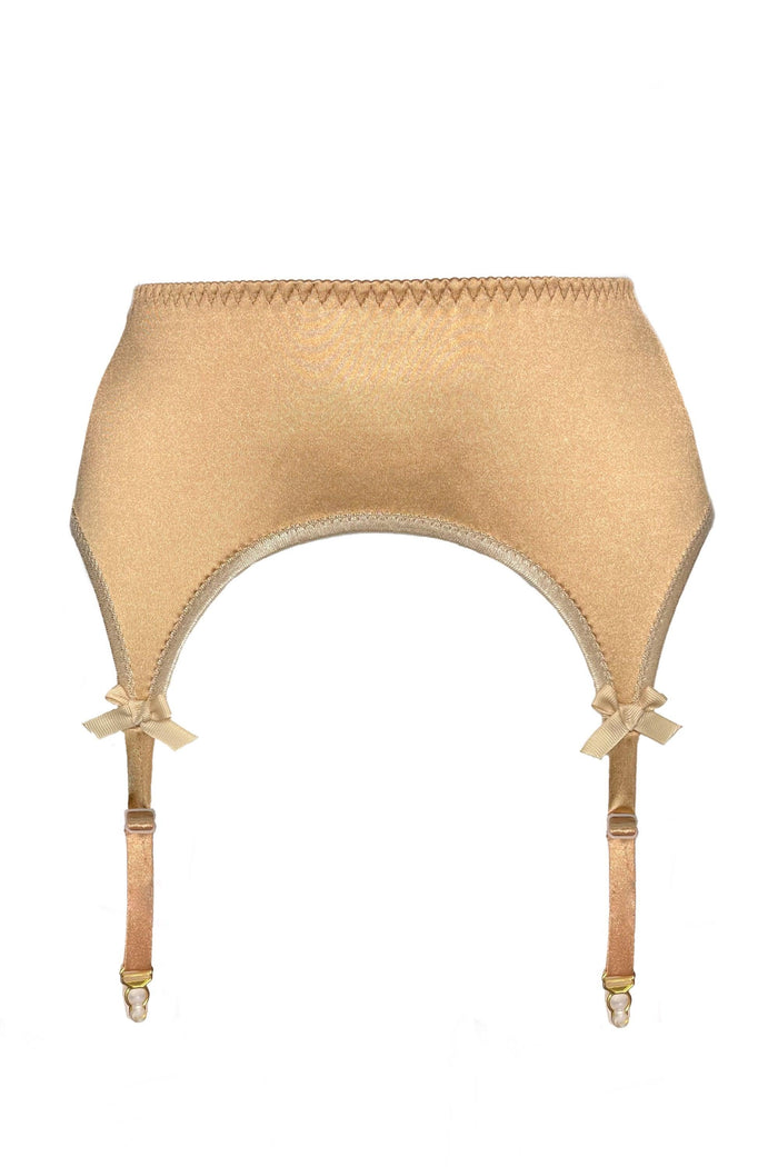 Valessa Gloss Gold garter belt - yesUndress