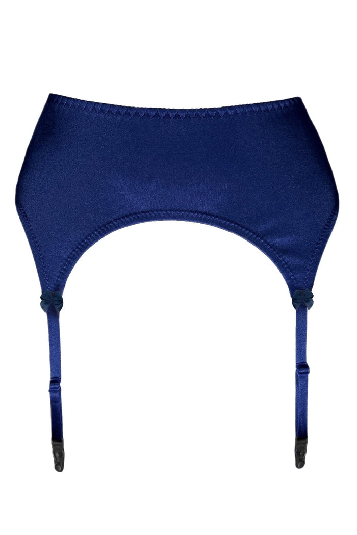 Valessa Gloss Navy garter belt - yesUndress
