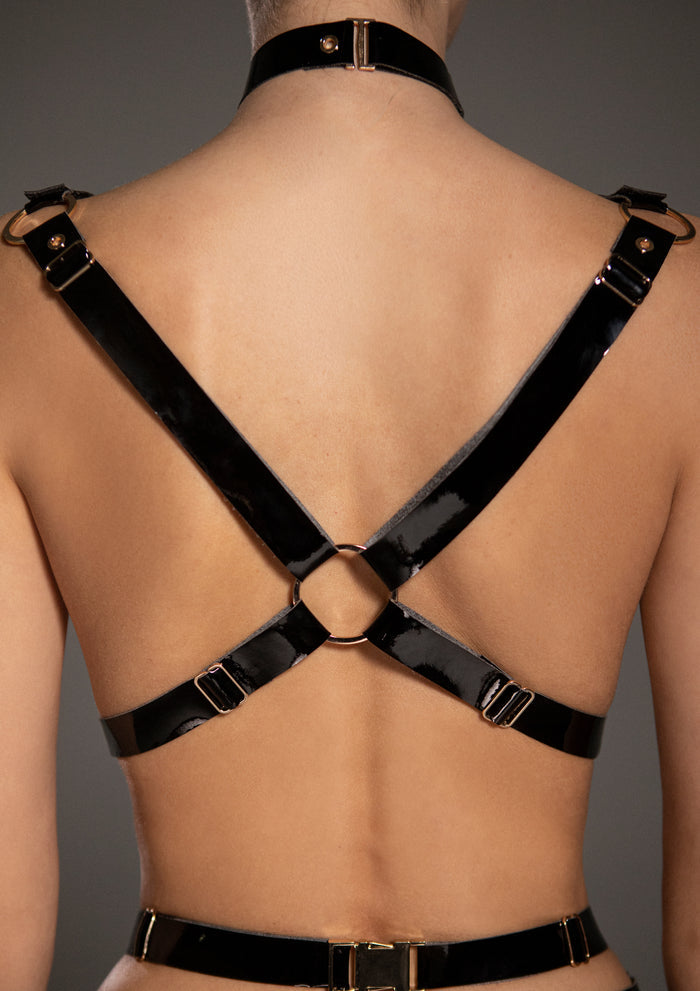 Valkyrie Black halter bra by Secret Room