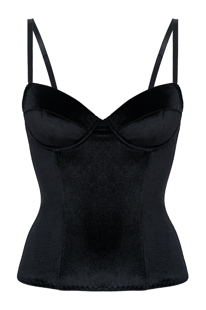 Velvetta black corset
