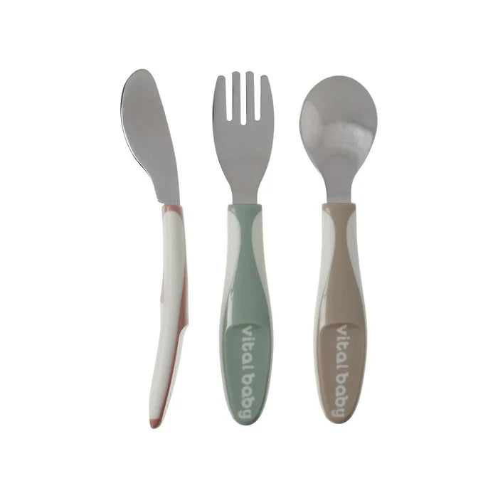 Vital Baby Nourish Big Kid Cutlery Pack of 3 - Natural - ebebek - Black Friday
