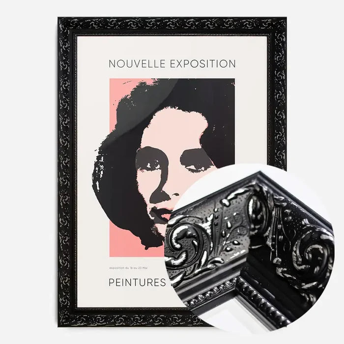 21x30cm | 8¼ x 11¾in / Black Ornate Frame