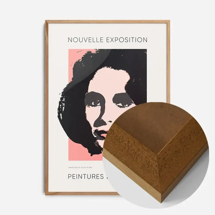21x30cm | 8¼ x 11¾in / Oak Wood Frame