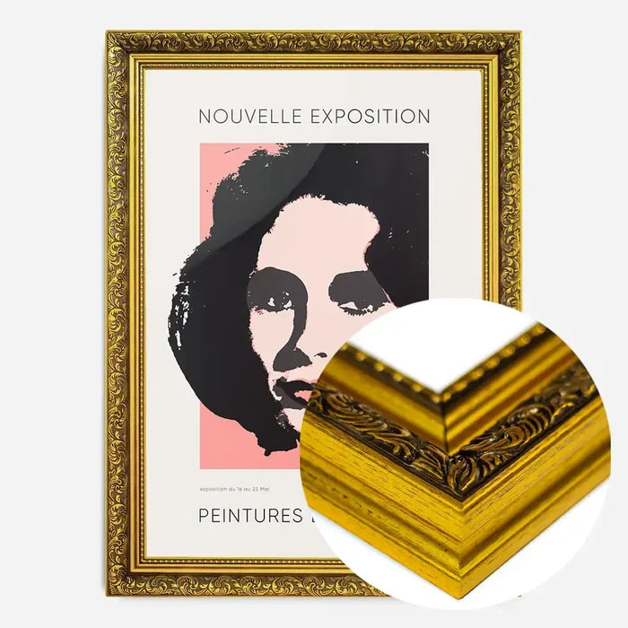 21x30cm | 8¼ x 11¾in / Gold Ornate Frame